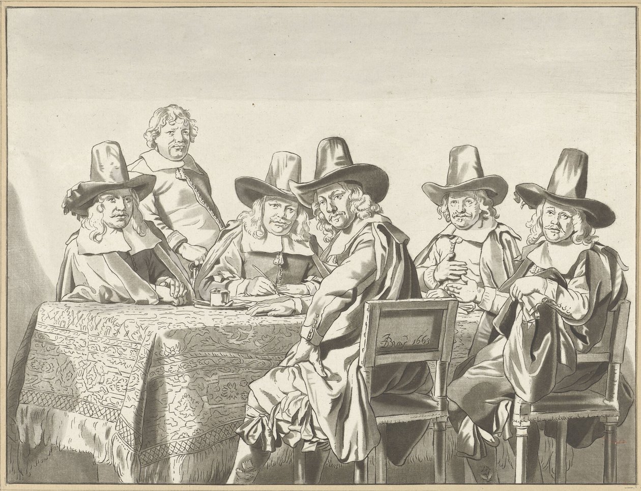 Regenter av barnhemmet i Haarlem av Cornelis Ploos van Amstel