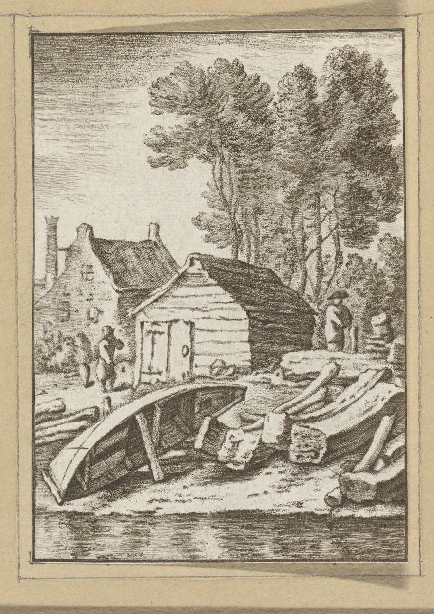 Schuitenmakerswerf Tryck (serietitel) av Cornelis Ploos van Amstel