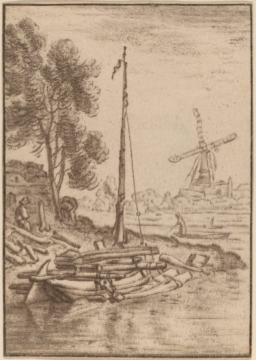 Winding River, 1761, publicerad 1765. av Cornelis Ploos van Amstel