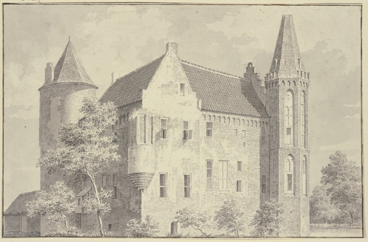 Croy slott i byn Aarle-Rixtel av Cornelis Pronk