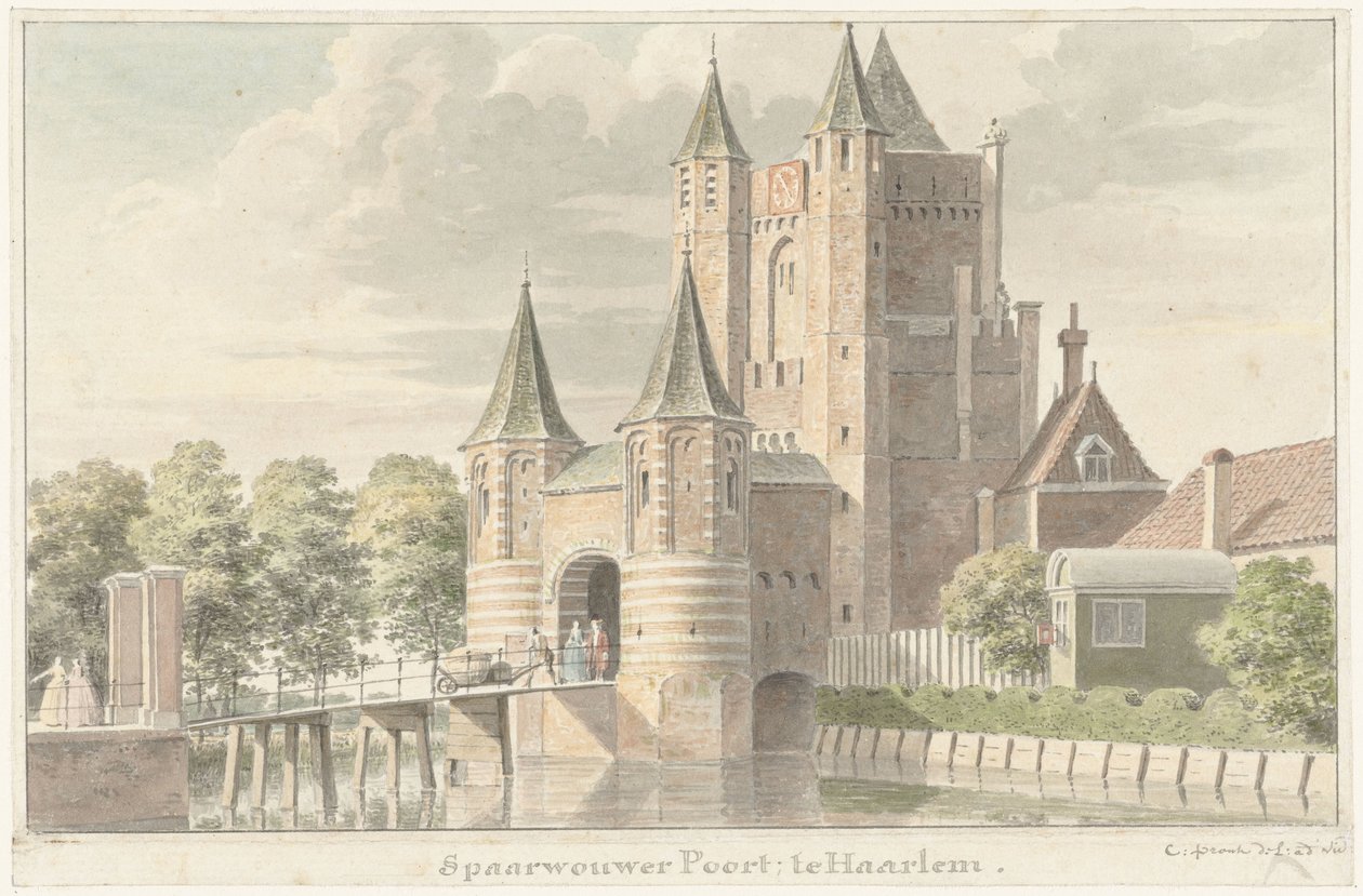 Spaarnwouder gate i Haarlem av Cornelis Pronk