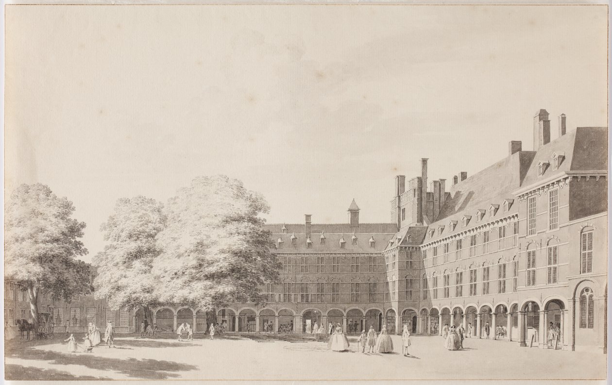 Binnenhof i Haag av Cornelis Pronk