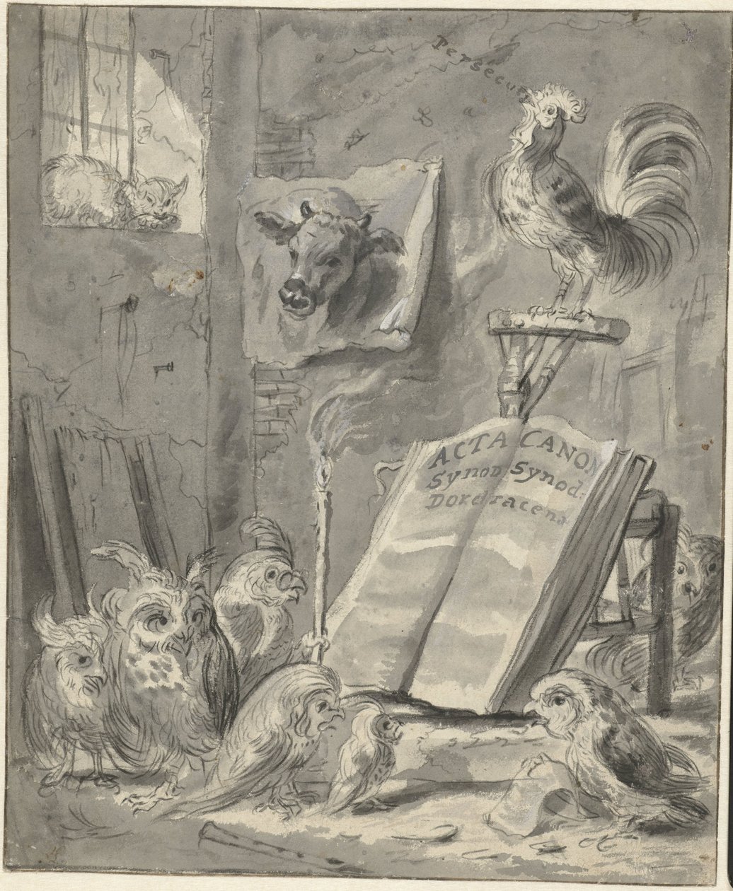 Satir över synoden i Dordrecht, 1618 av Cornelis Saftleven