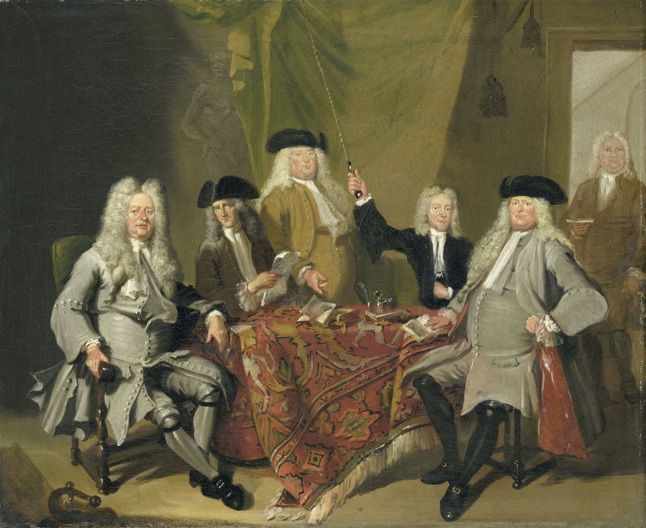 Inspektörer av Collegium Medicum i Amsterdam, 1724 av Cornelis Troost
