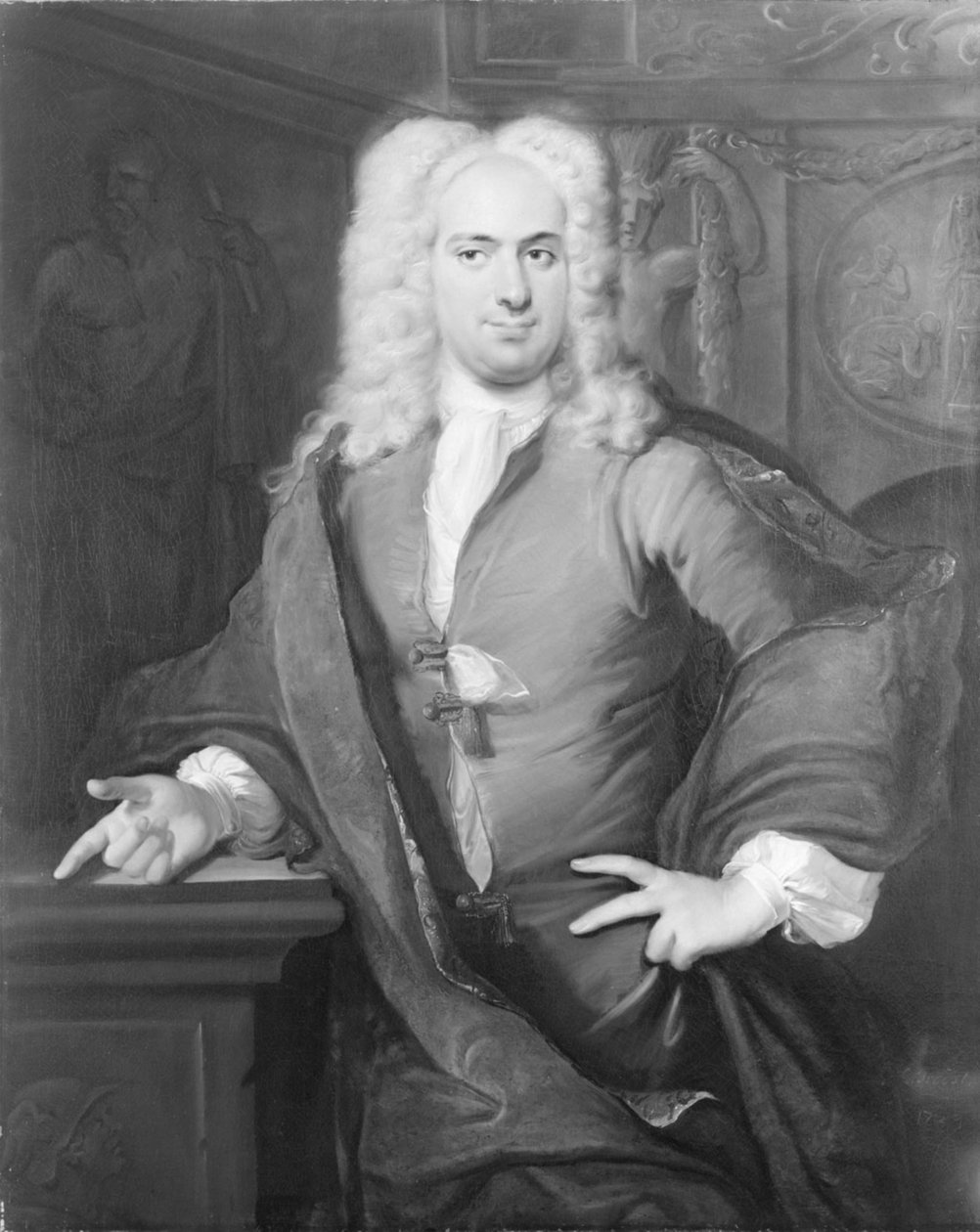 Porträtt av en man av Cornelis Troost