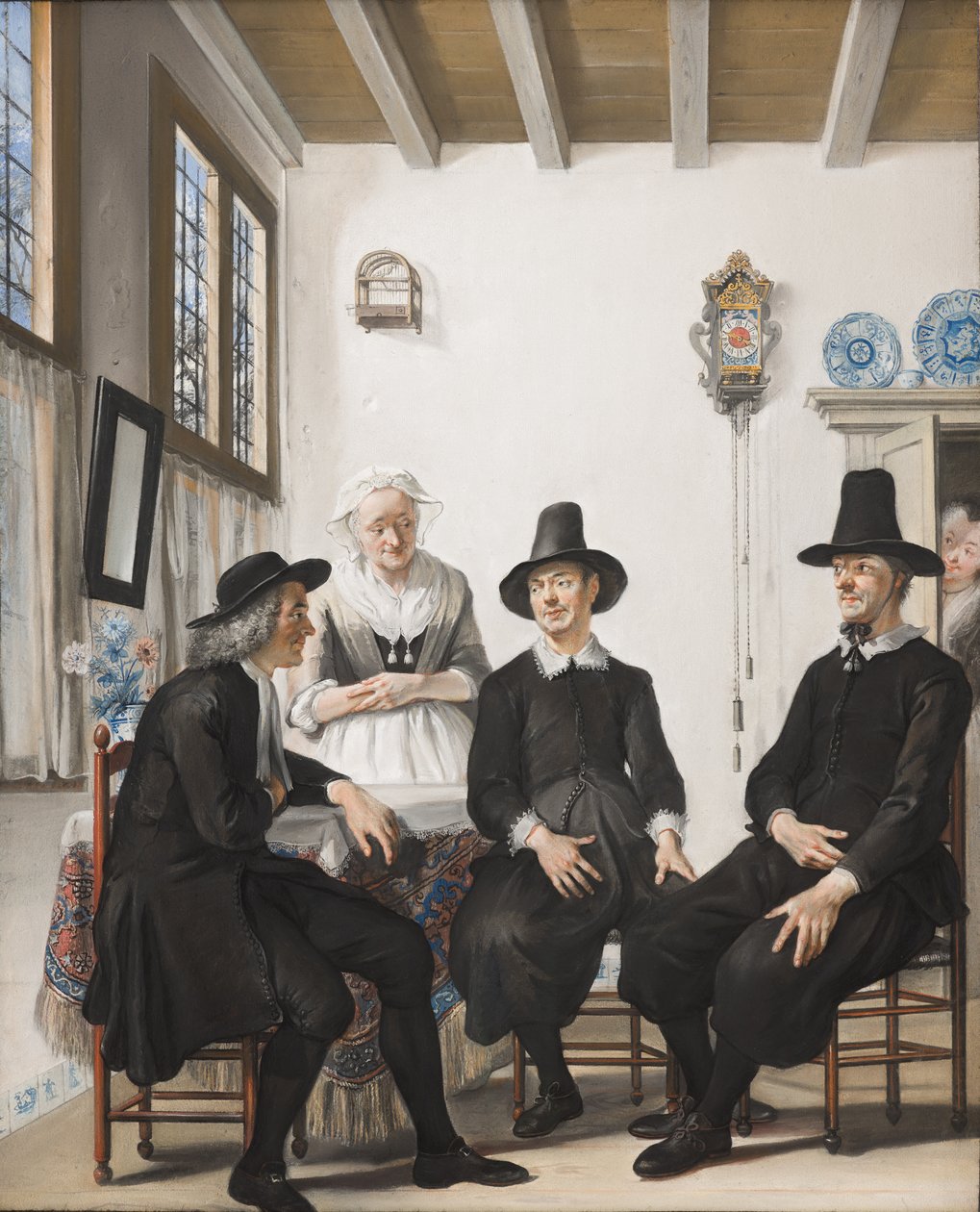 Saartje Jans blir tillfrågad om sin hand i äktenskapet, 1738 av Cornelis Troost