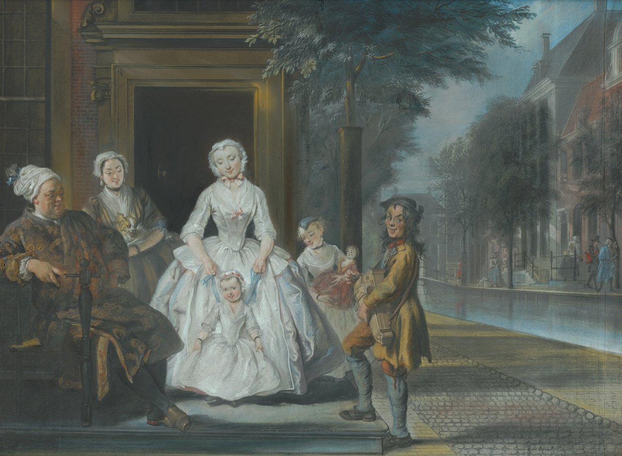 Orgelsliparen, 1743 av Cornelis Troost