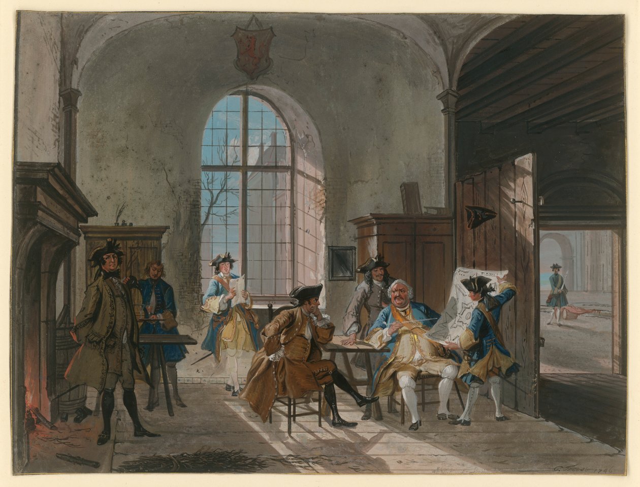 Vaktstuga av Cornelis Troost