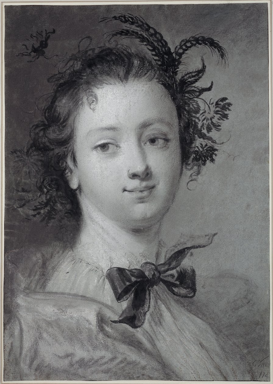 Ung kvinna som personifikation av sommaren av Cornelis Troost