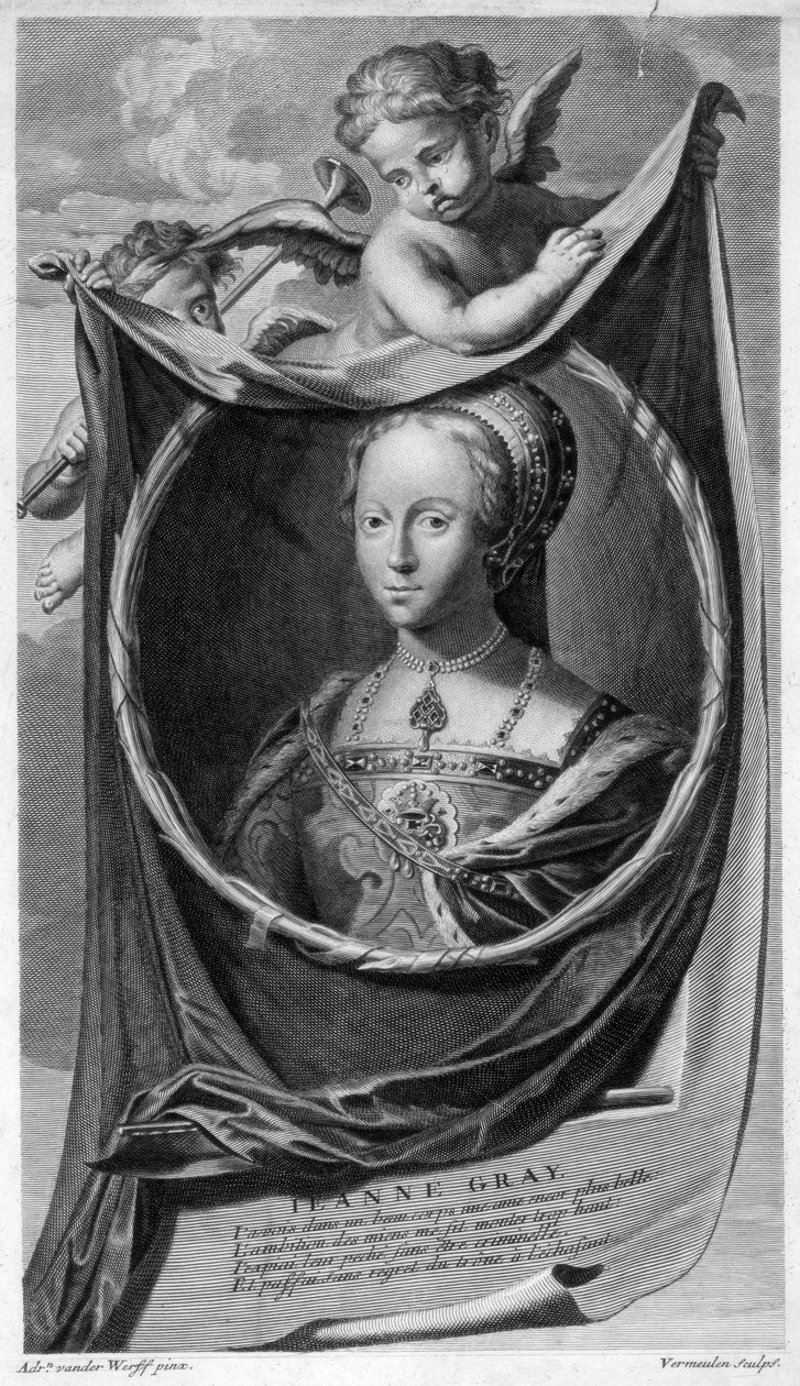 Lady Jane Grey, drottning av England. av Cornelis Vermeulen
