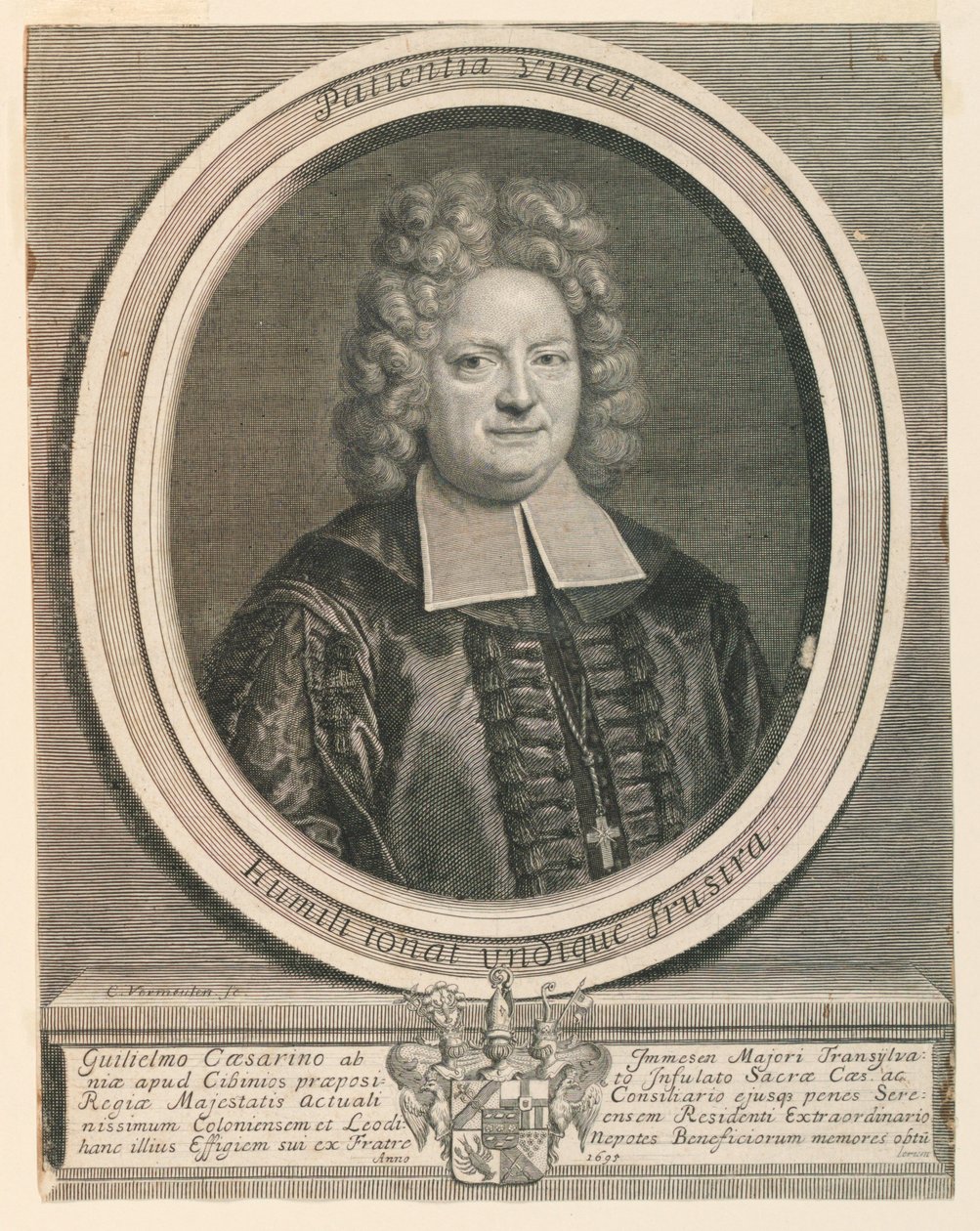 Porträtt av William Caesar av Cornelis Vermeulen