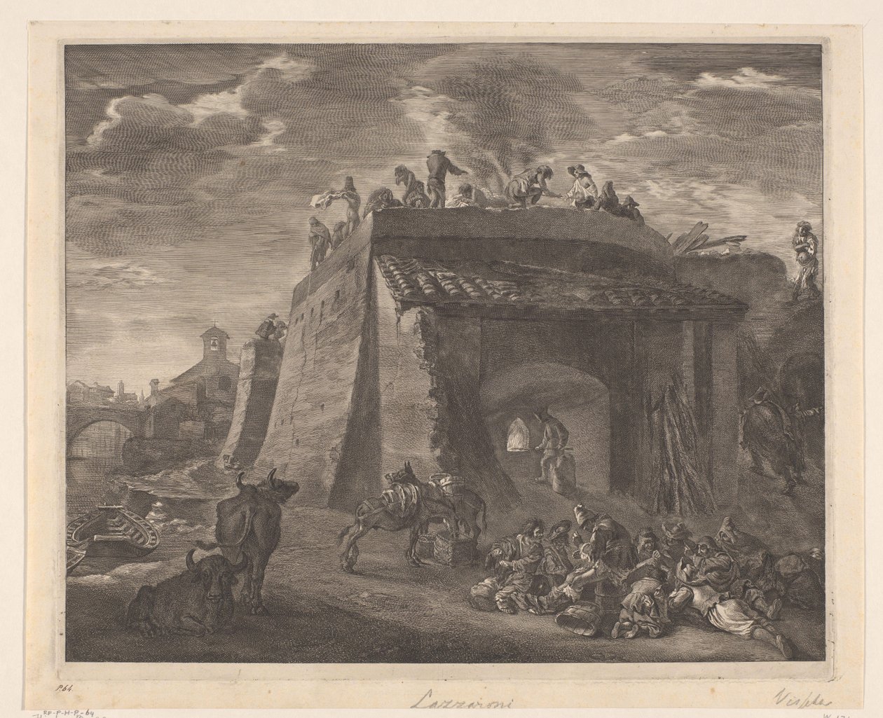 Grote kalkoven Chelations (serietitel) av Cornelis Visscher (II)