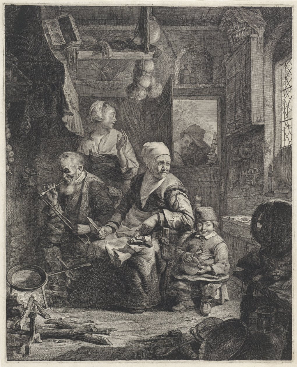 Pannkaksbagare av Cornelis Visscher (II)