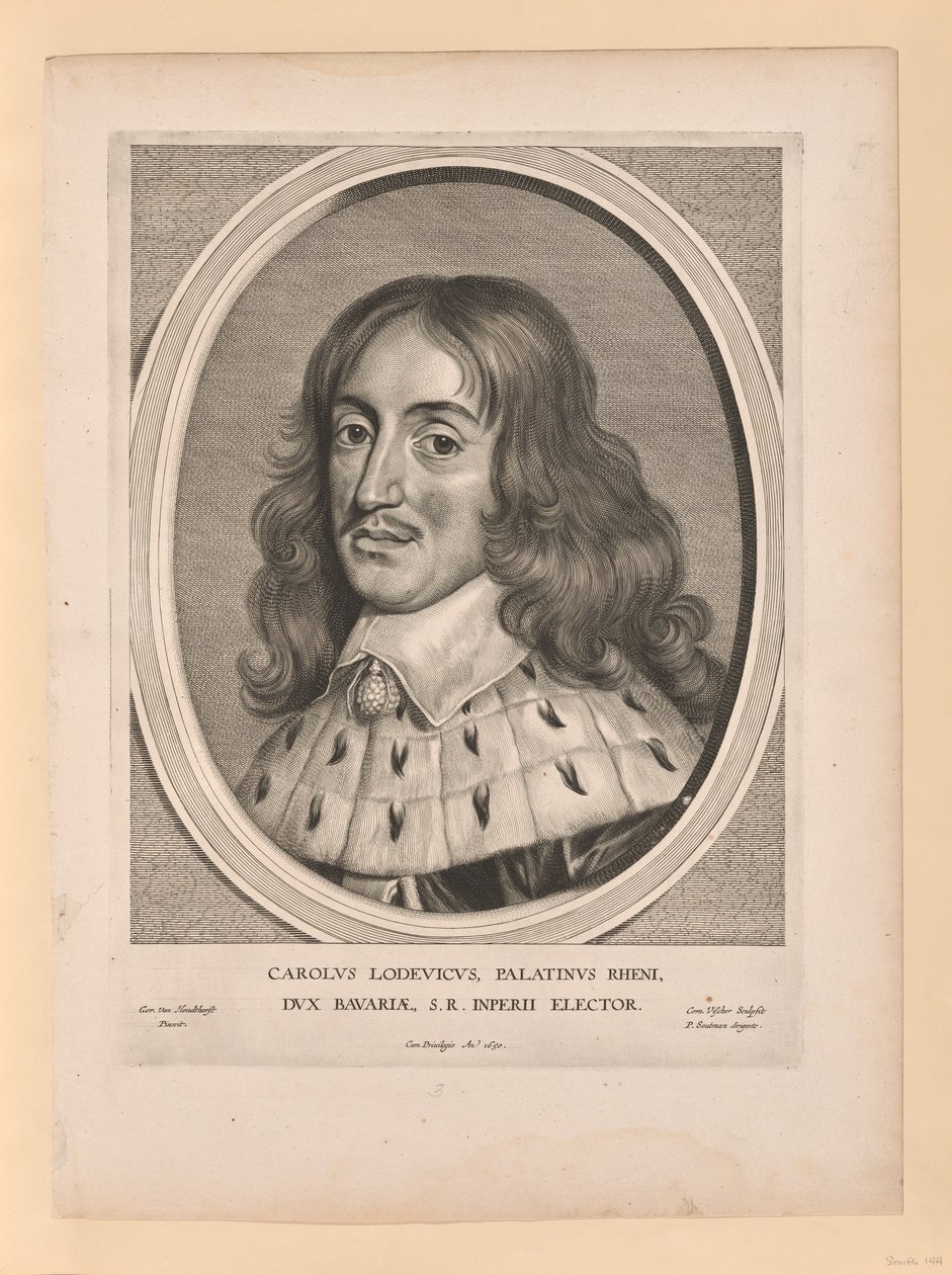 Charles Louis, greve Palatine, från Effigies Variae... av Cornelis Visscher