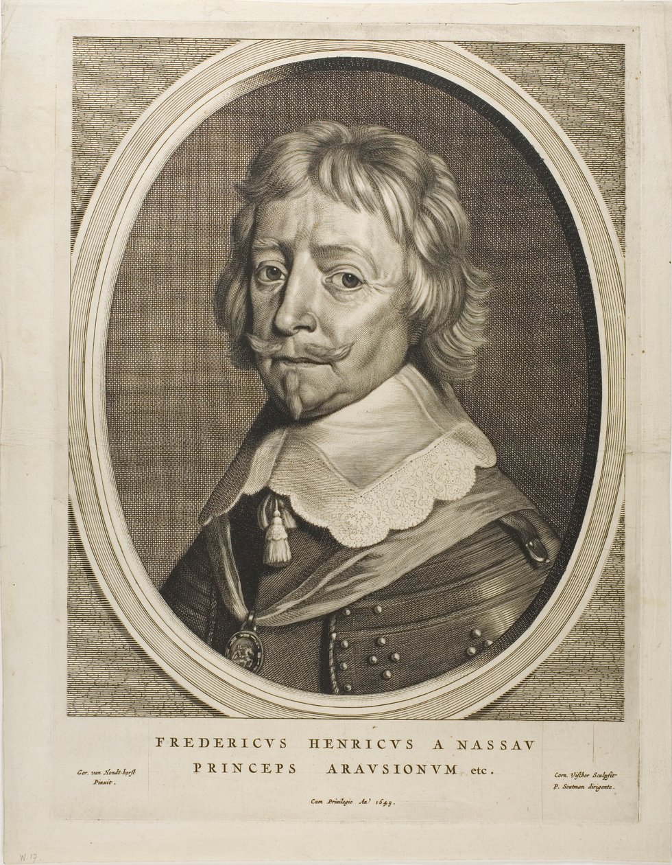 Frederic Henry, prins av Oranien, ur Nio porträtt av Cornelis Visscher