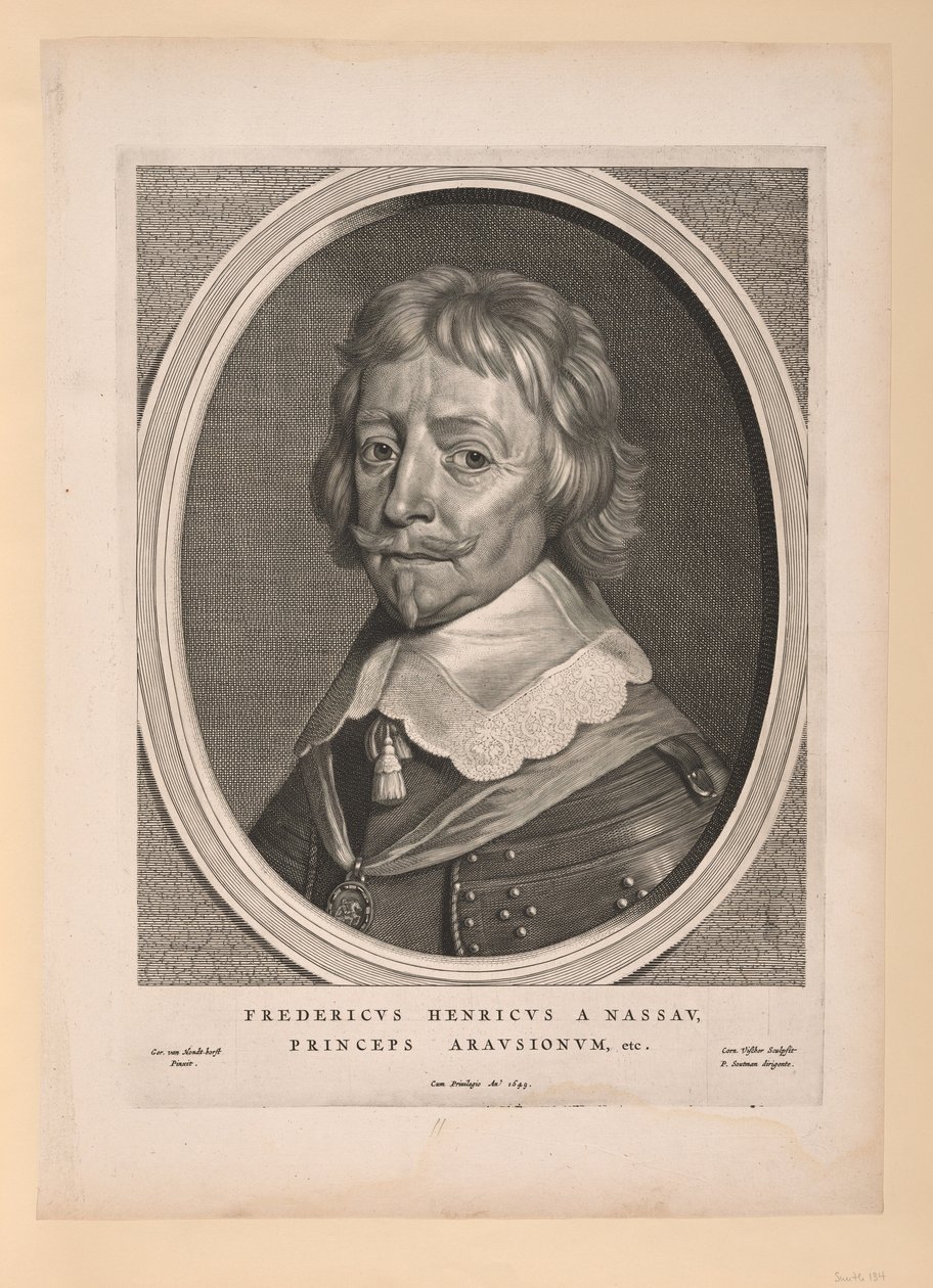 Frederick Henry, prins av Oranien, ur Nio porträtt av Cornelis Visscher