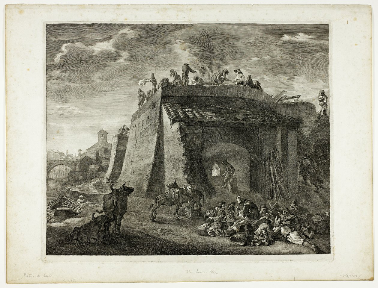 Lime-Kiln, från Cabinet Reynst av Cornelis Visscher