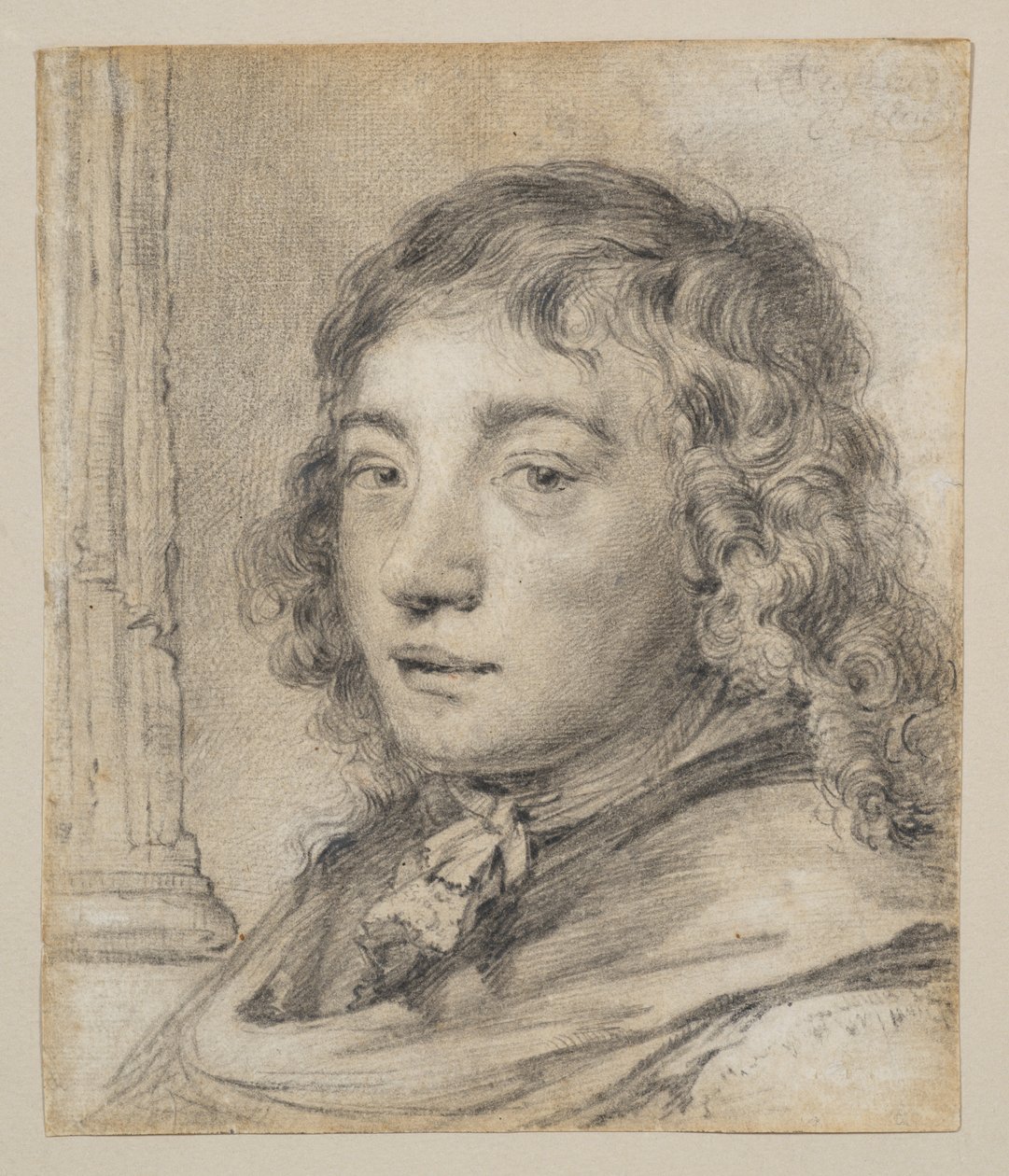 Porträtt av en ung man (troligen ett självporträtt) av Cornelis Visscher