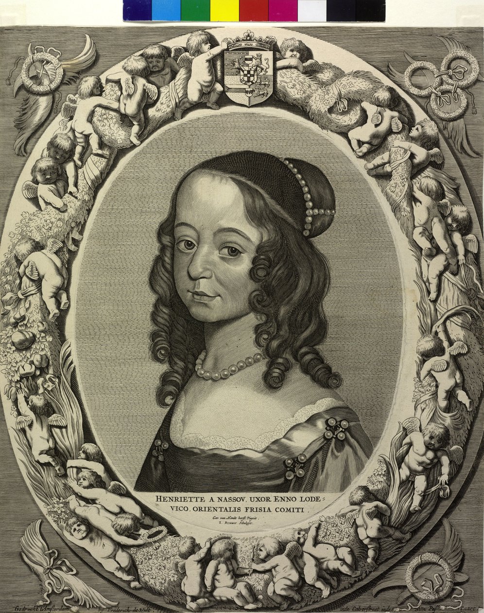 Prinsessan av Oranien Henriette Katharina av Cornelis Visscher