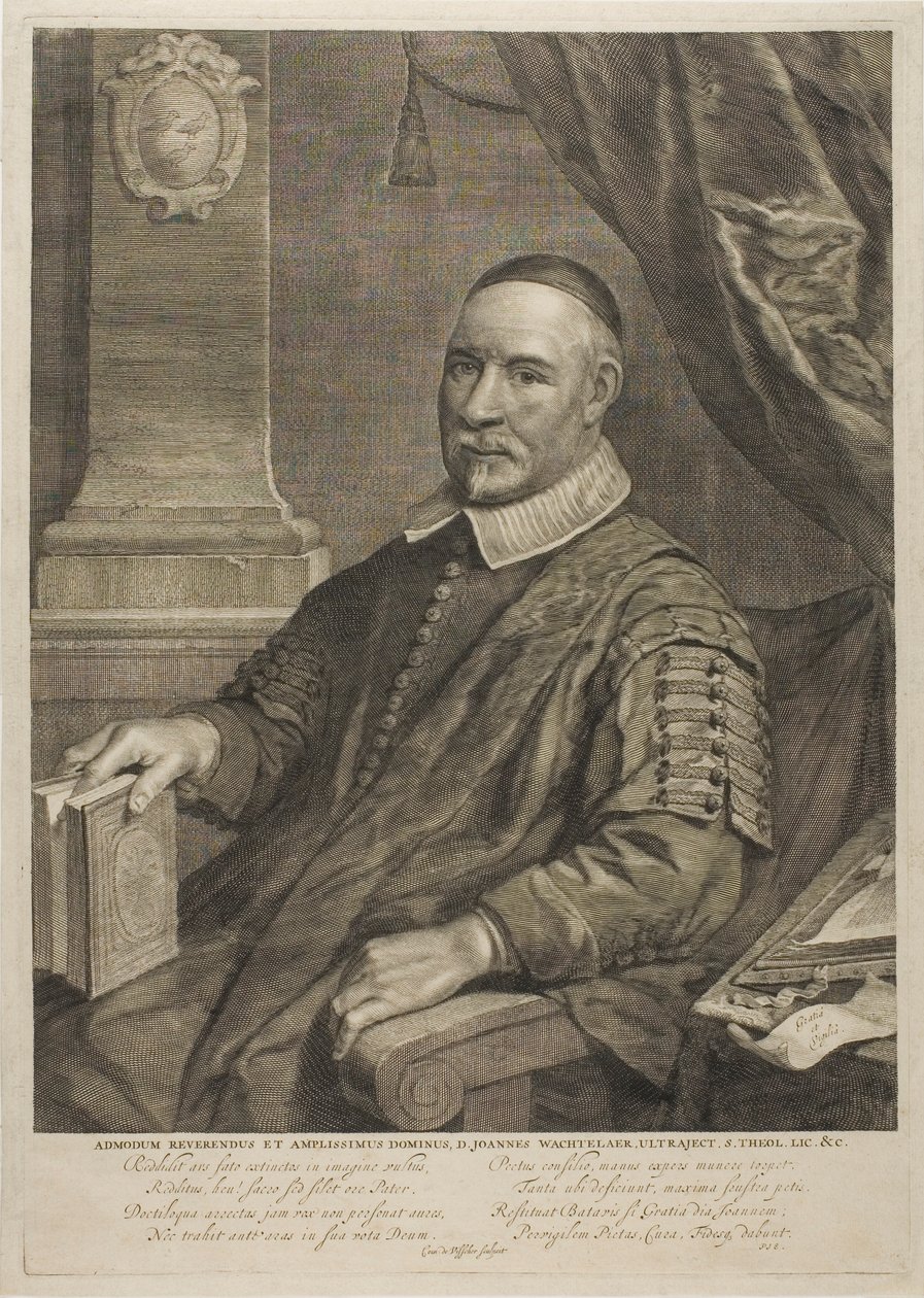 Varv. D. Johannes Wachterlaer från Utrecht av Cornelis Visscher