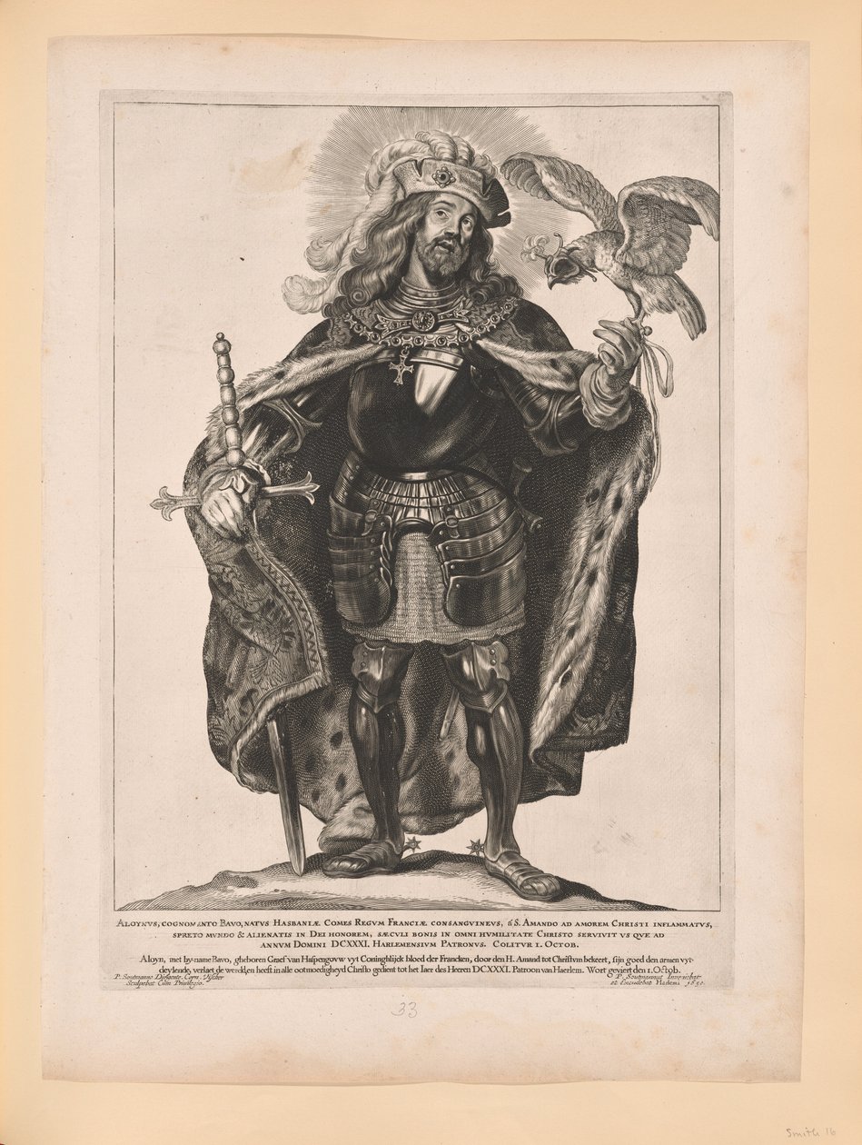 Sankt Bavo, från Helgon i norra och södra Nederländerna av Cornelis Visscher