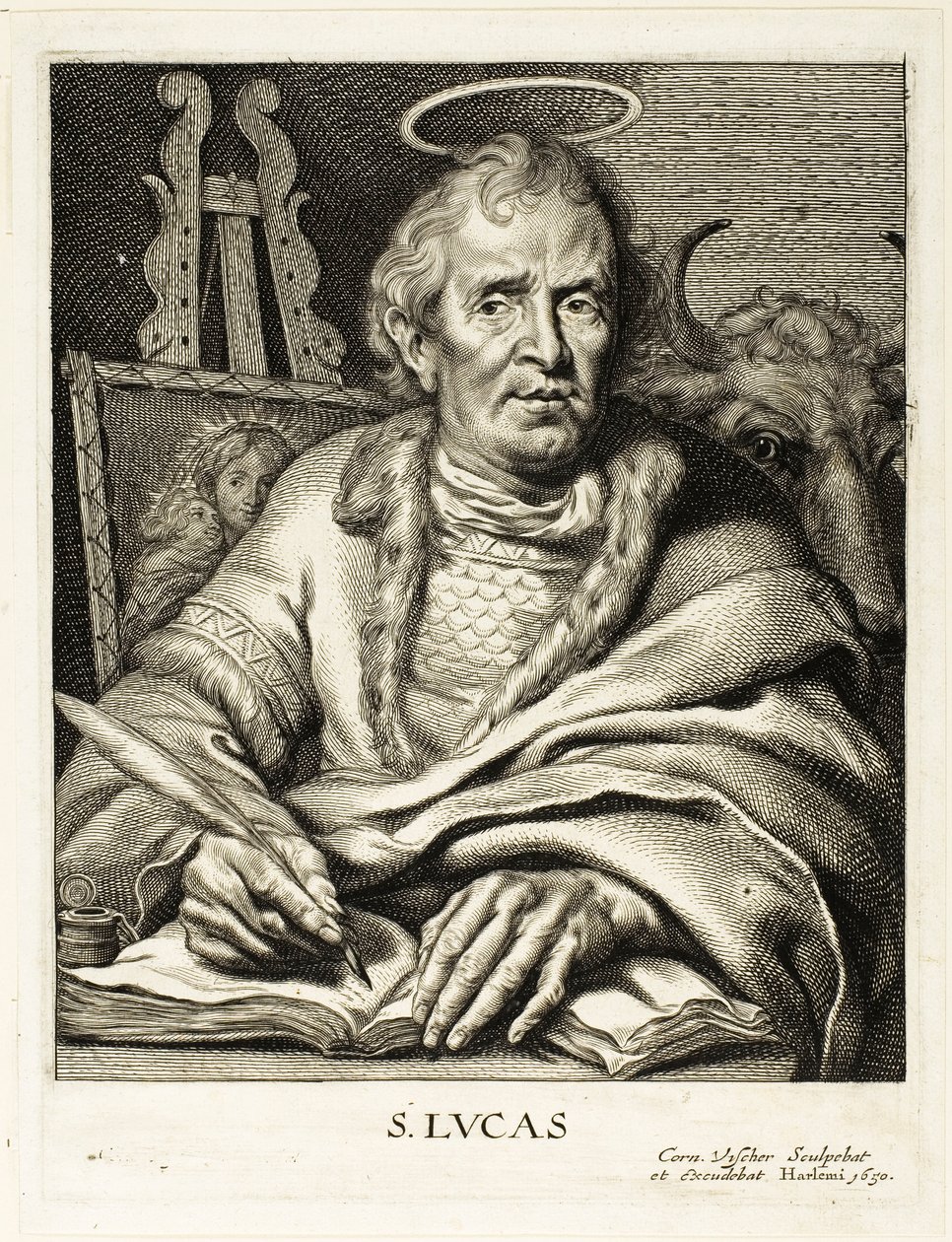 Sankt Lukas av Cornelis Visscher