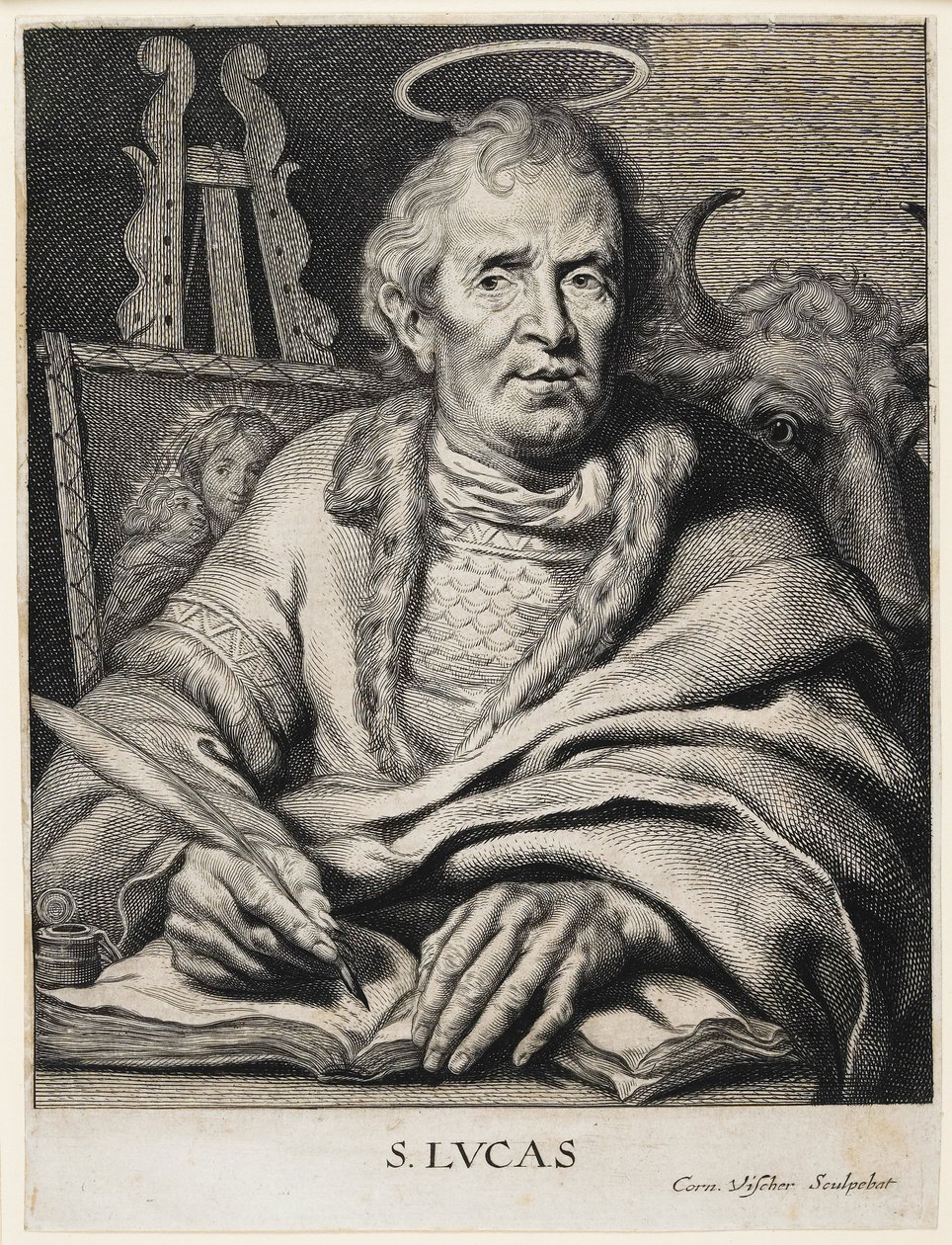 Sankt Lukas av Cornelis Visscher