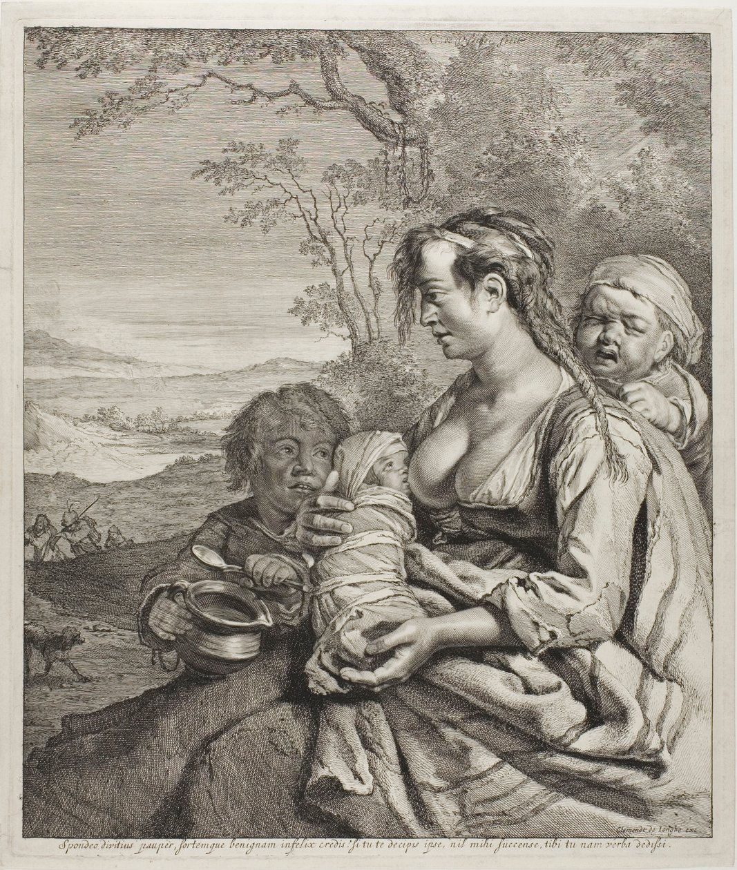 Den bohemiska kvinnan av Cornelis Visscher