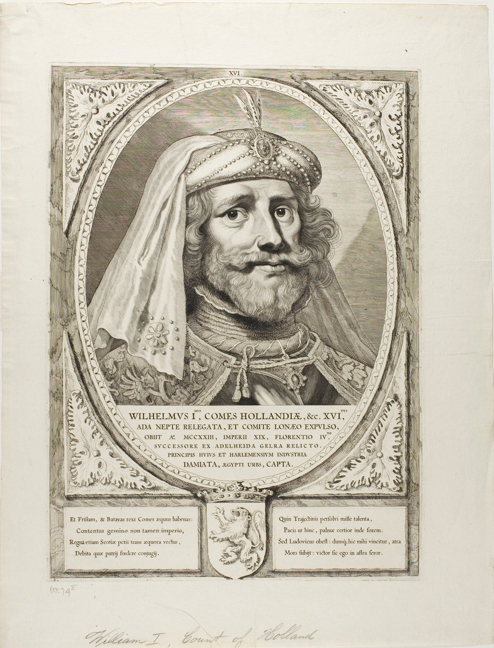 William I, från Principes Hollandiae, Zelandiae, et Frisiae av Cornelis Visscher