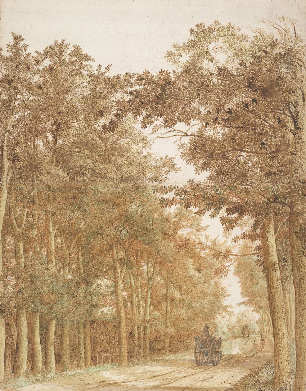 Led genom en skog, ca 1638-42 av Hendrick Cornelisz. Vroom