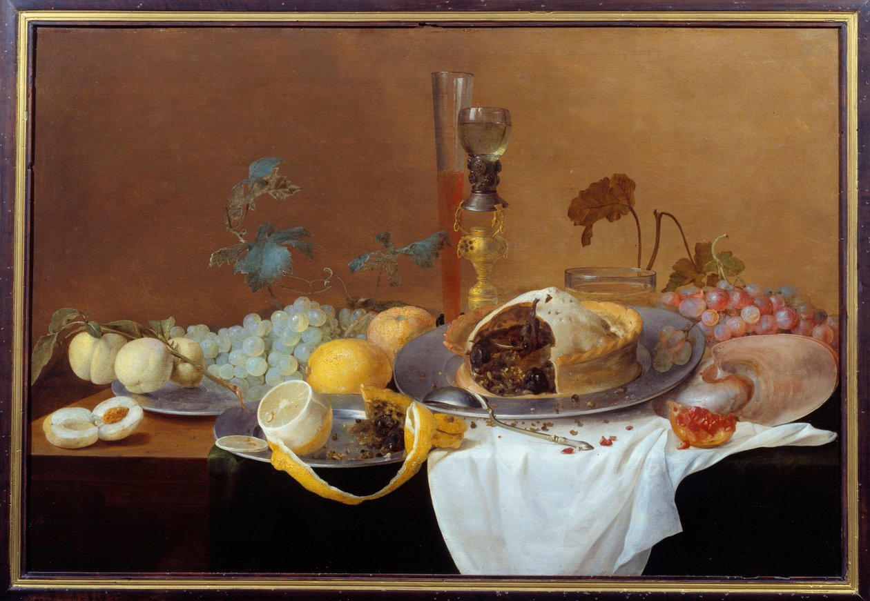 Stilleben med Pate-målning av Cornelis de Heem (1631-1695) 1600-talets Nantes, Musee des Beaux Arts av Cornelis de Heem