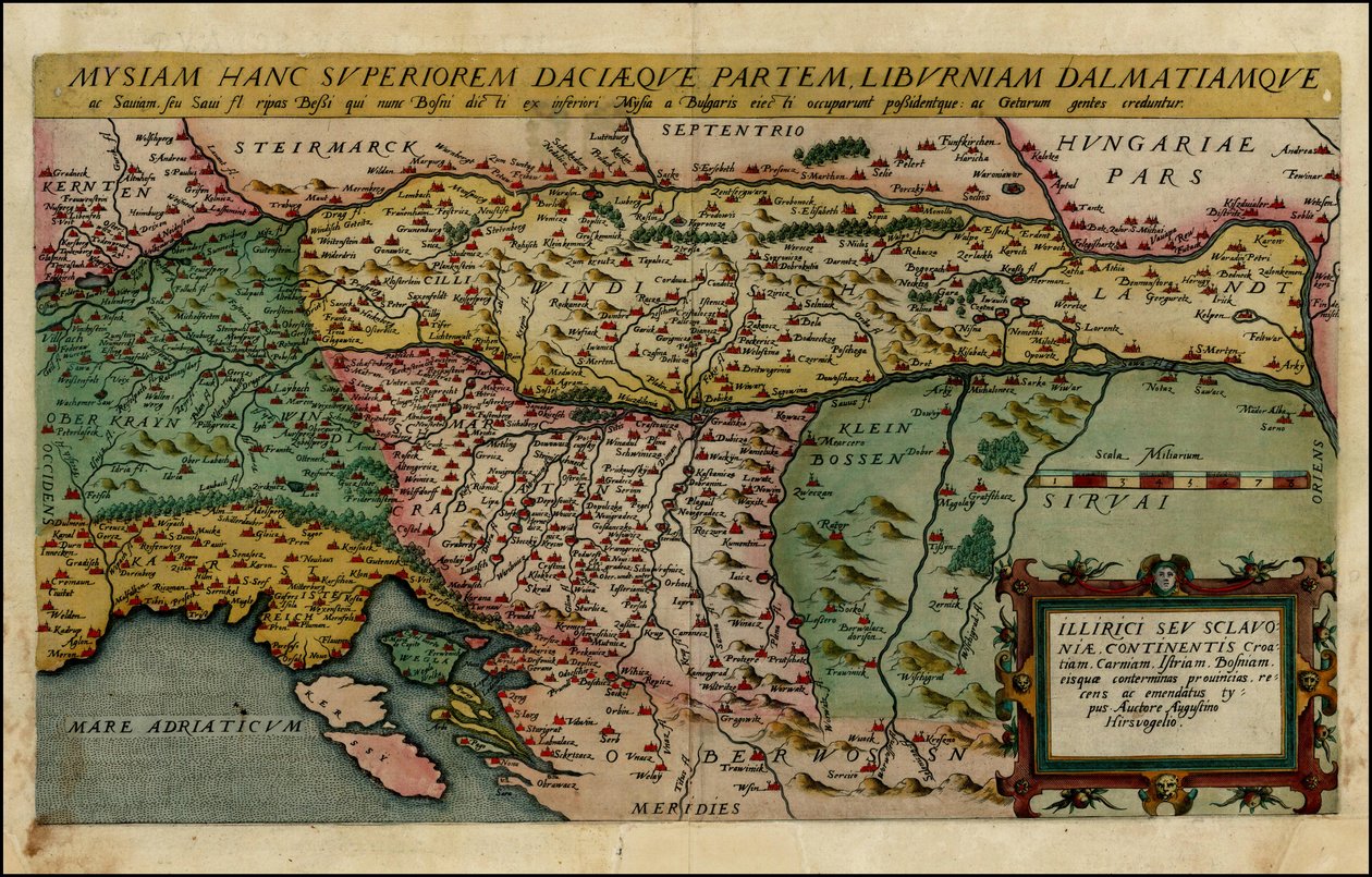 1593 års karta över norra Balkan av Cornelis de Jode av Cornelis de Jode