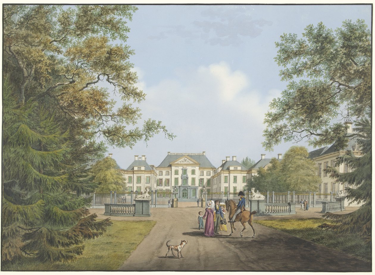 Utsikt över Het Loo-palatset av Cornelis de Kruyff