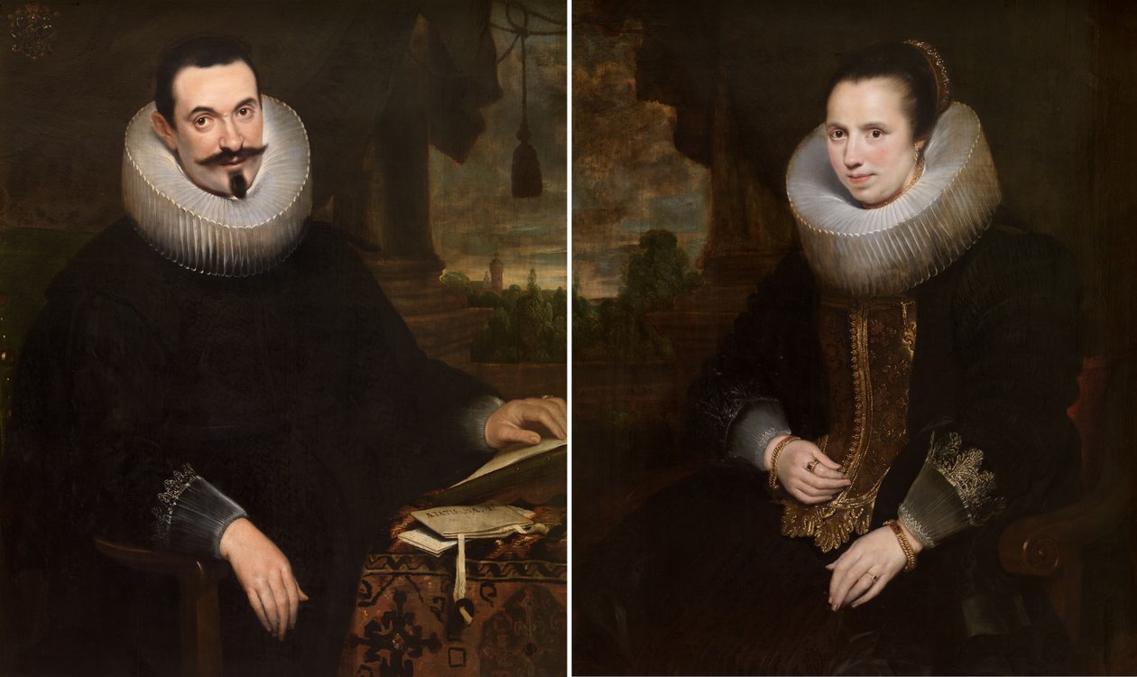 Barthel Van den Berghe och hans hustru Elisabeth Hoegaerts av Cornelis de Vos