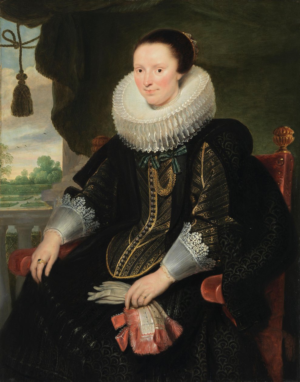Porträtt av en kvinna av Cornelis de Vos