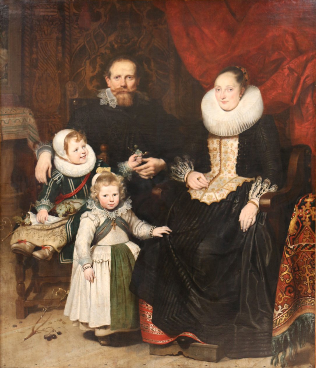 Holländska: Självporträtt av konstnären och hans familj Självporträtt med familj av Cornelis de Vos