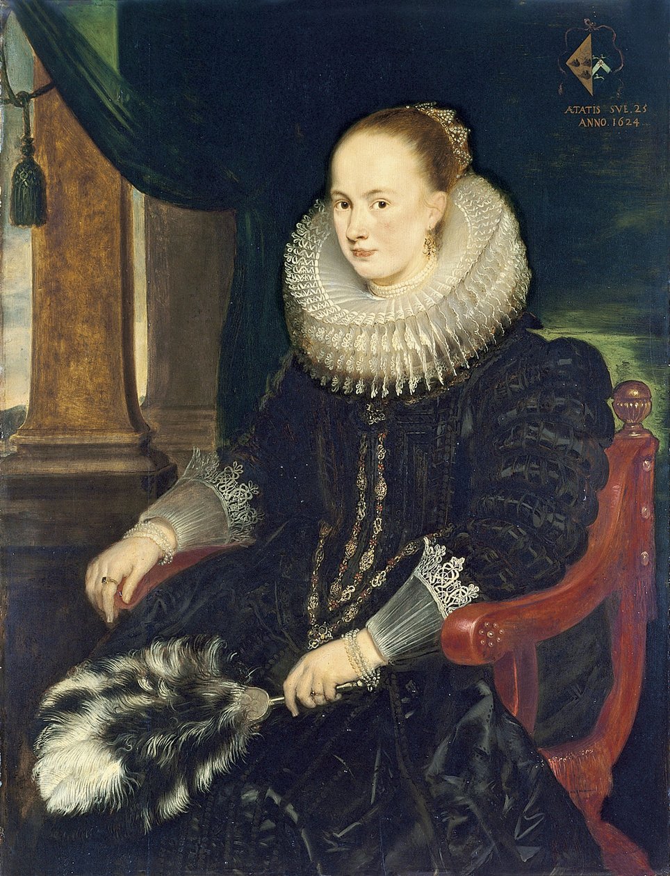 Porträtt av Antonia Canis av Cornelis de Vos