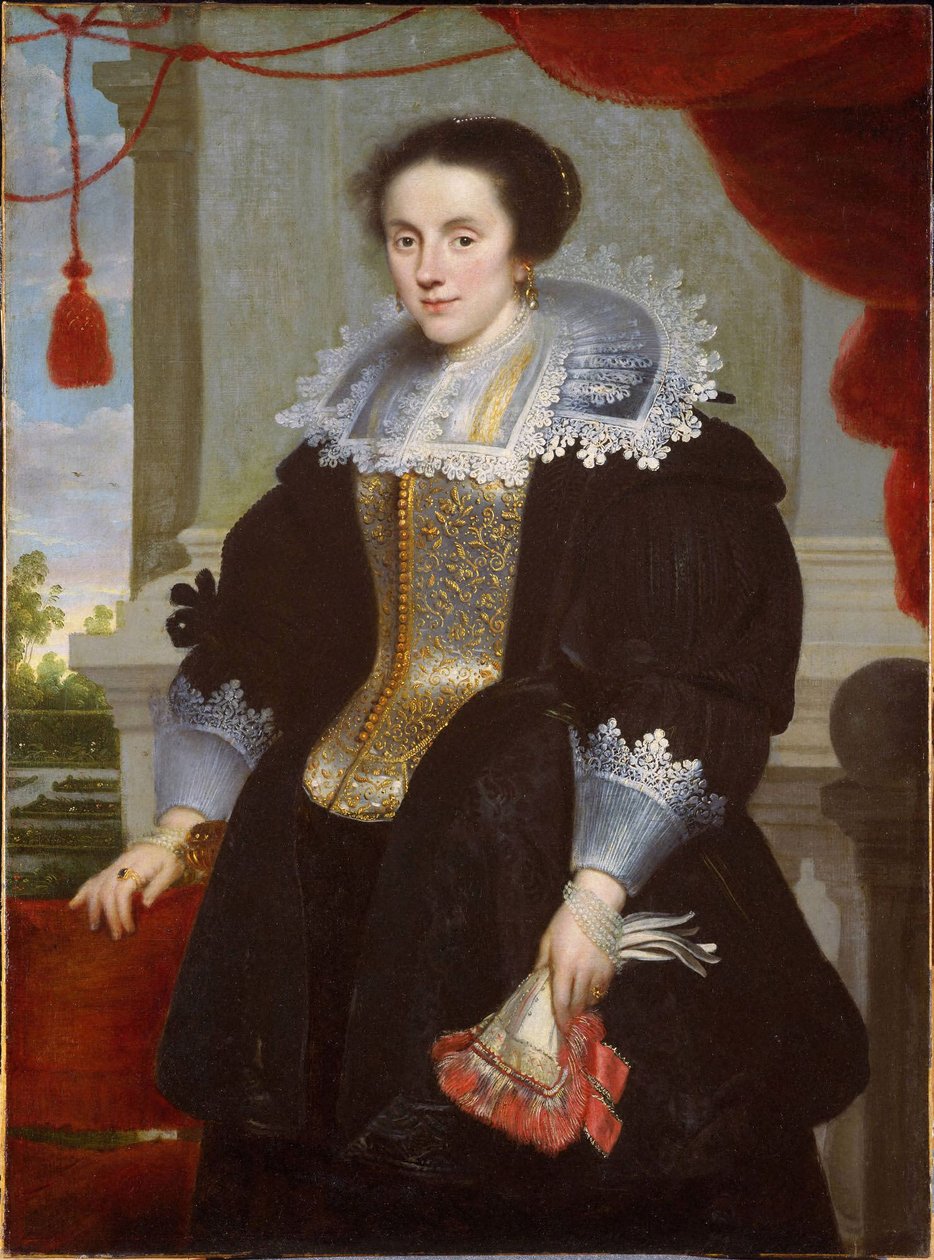 Porträtt av en dam av Cornelis de Vos