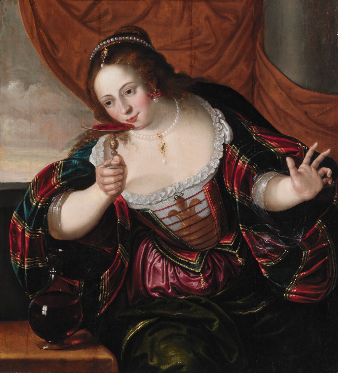 Porträtt av en dam, tidigt 1600-tal av Cornelis de Vos