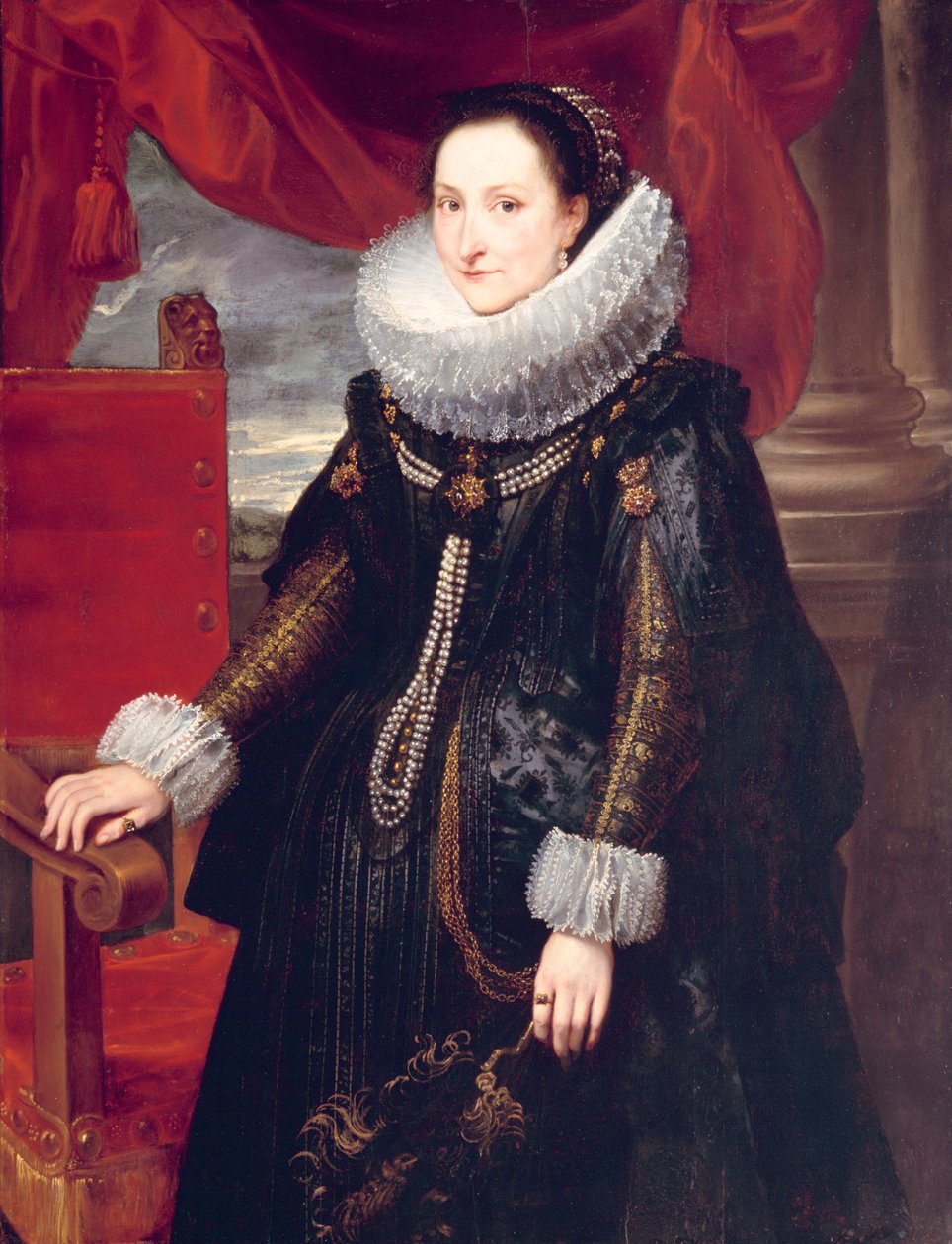 Porträtt av en kvinna. av Cornelis de Vos