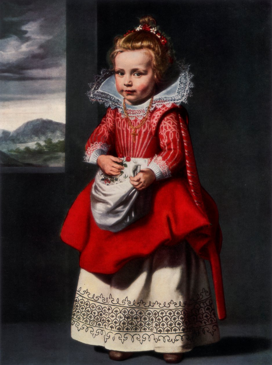 Porträtt av konstnärens dotter Magdalena de Vos, 1927 av Cornelis de Vos