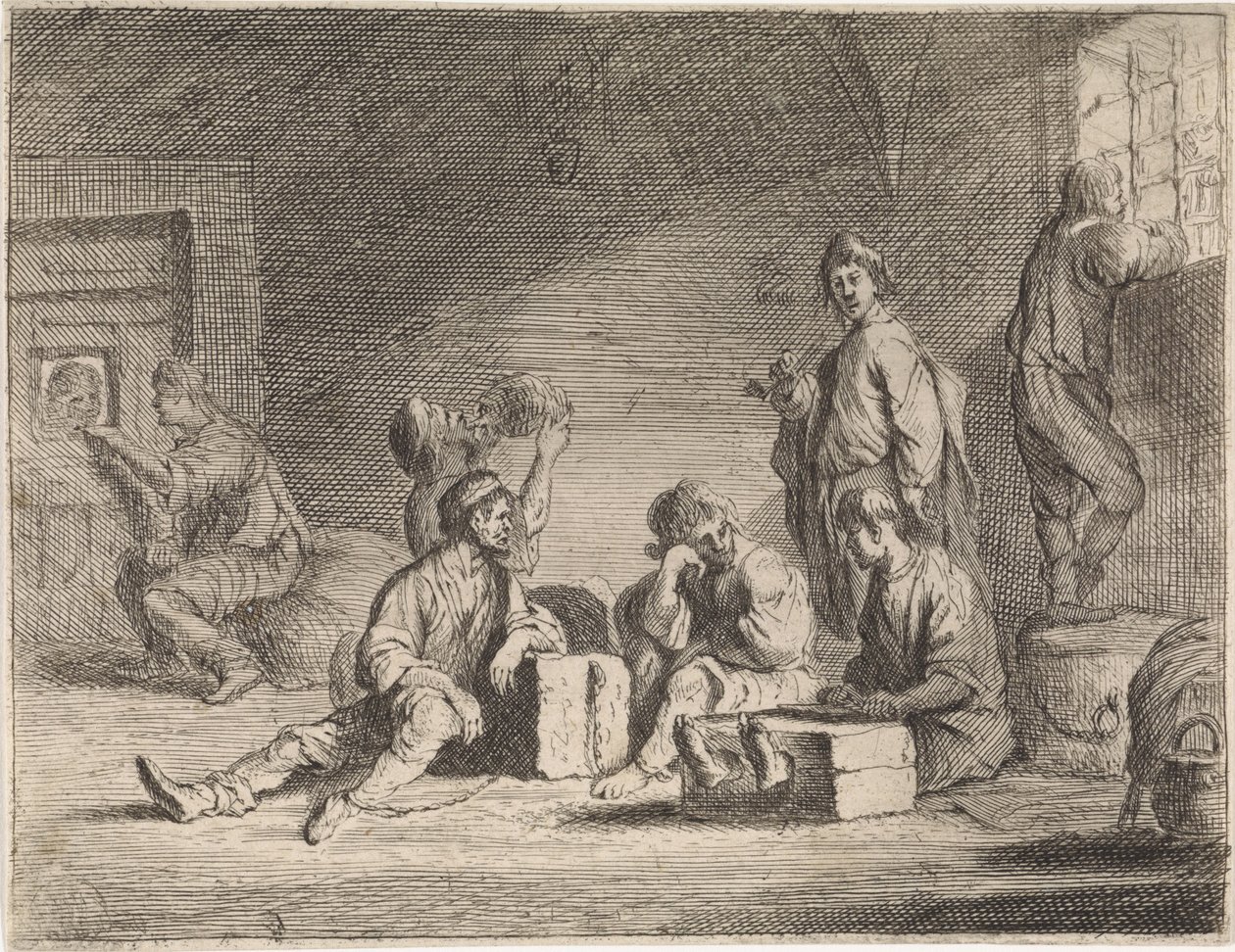 Fångar i fängelsehålan Genrescener (serietitel) av Cornelis de Wael