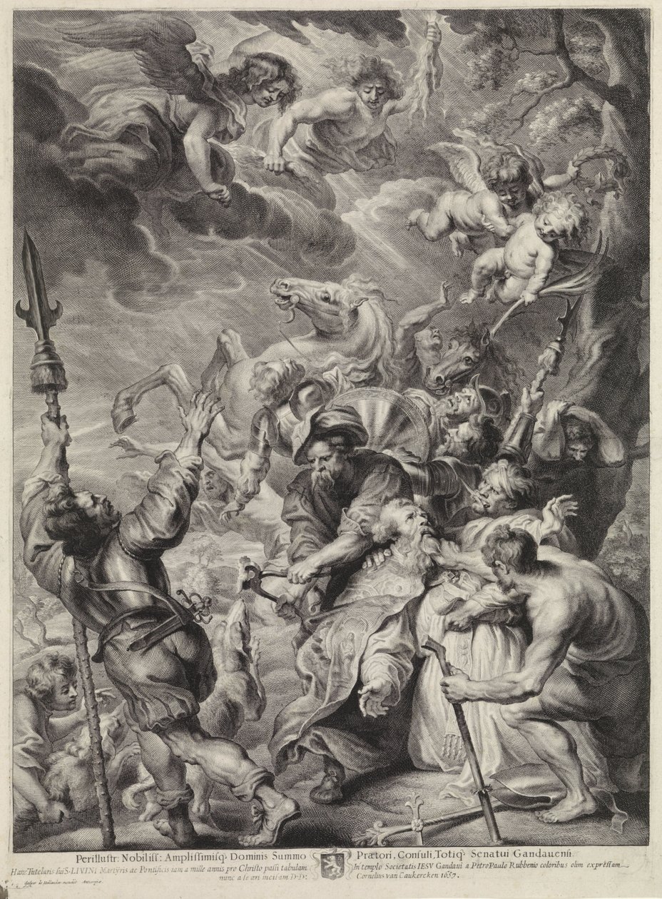 Tortyren av den helige Livinus av Cornelis van Caukercken