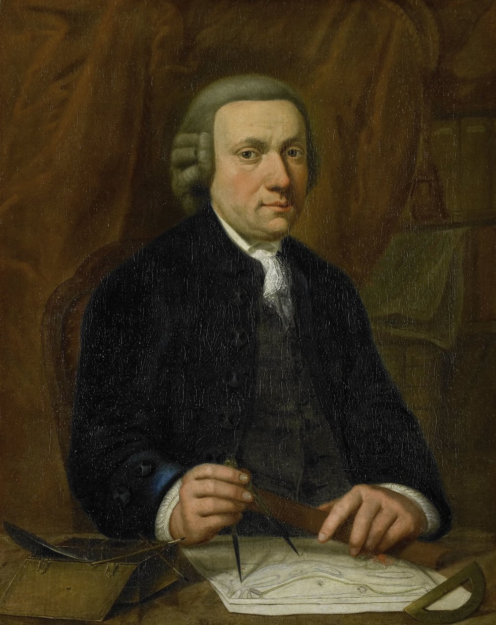 Porträtt av Barend Goudriaan Ariesz. av Cornelis van Cuylenburgh (II)
