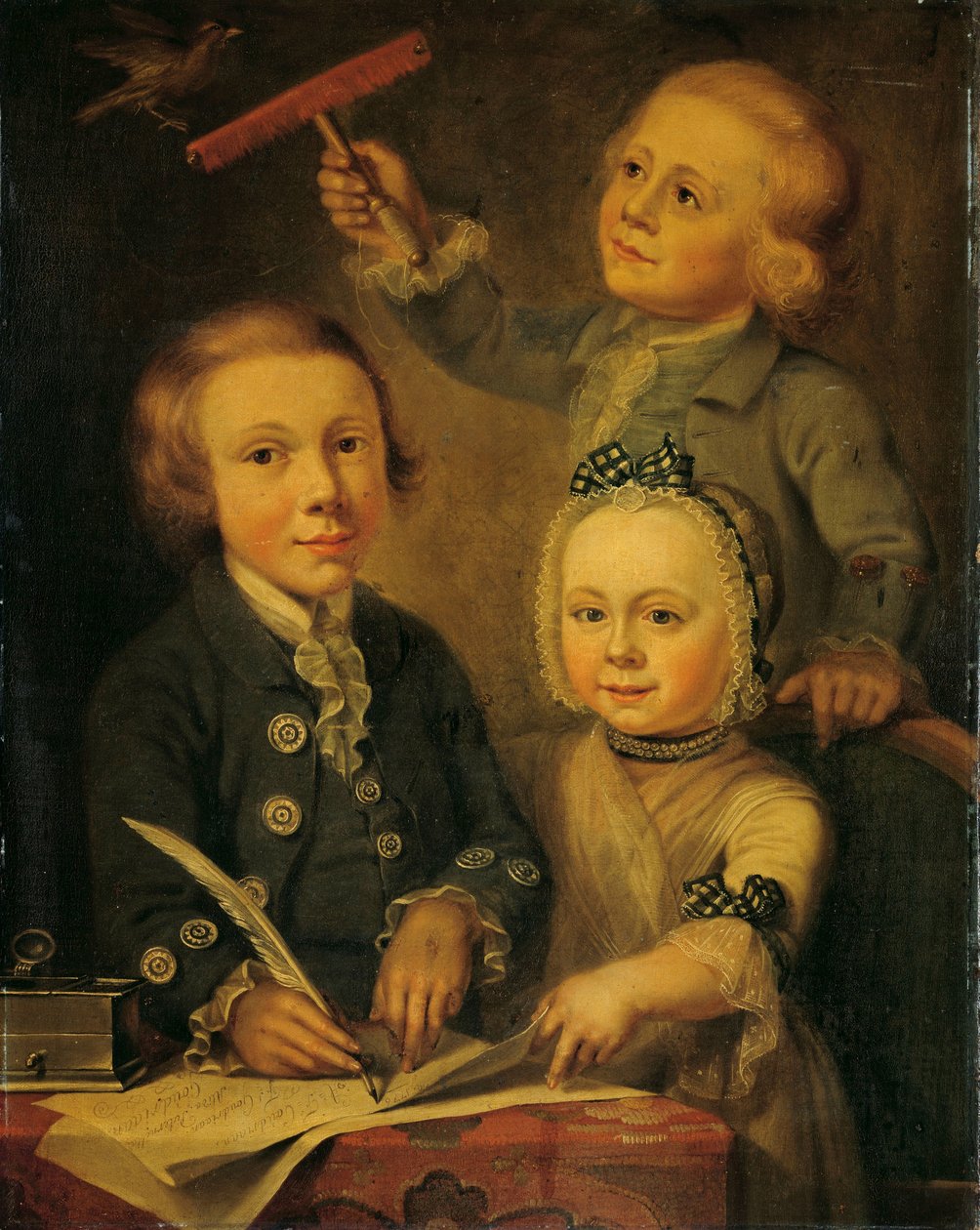 Porträtt av Barend Goudriaans barn av Cornelis van Cuylenburgh (II)