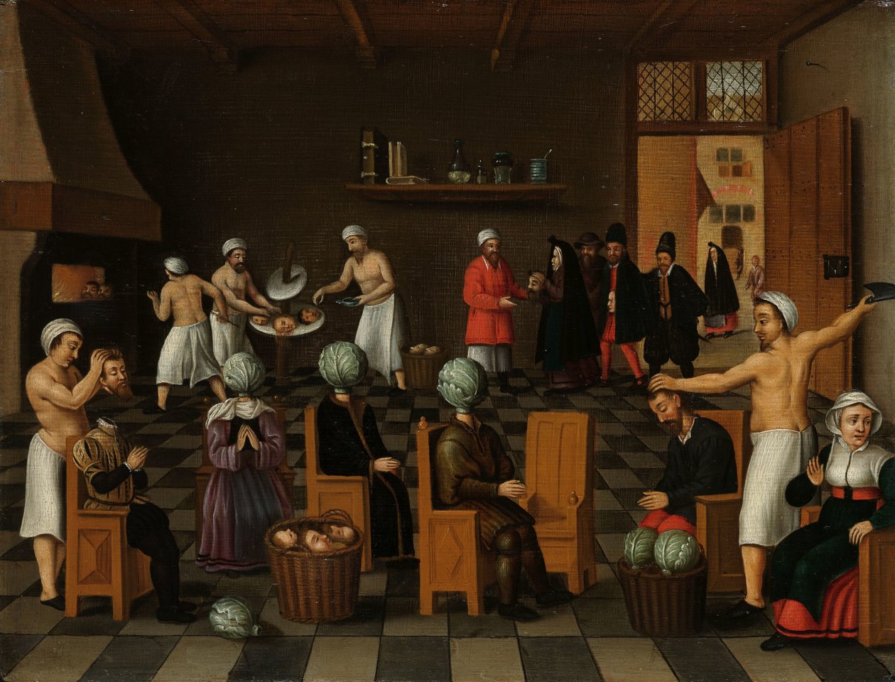 Legenden om bagaren i Eeklo av Cornelis van Dalem (copy after)