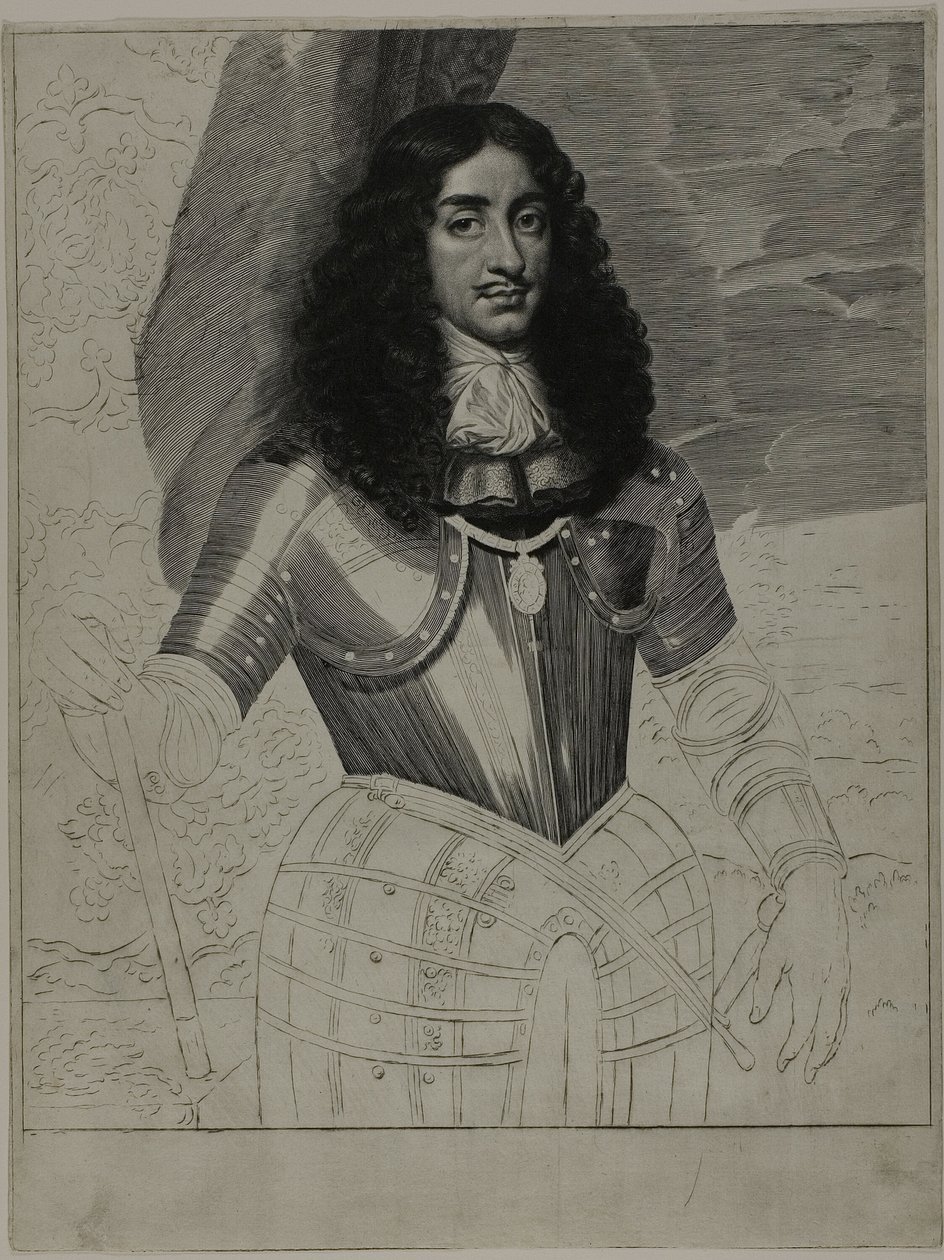 Charles II, kung av England av Cornelis van Dalen II