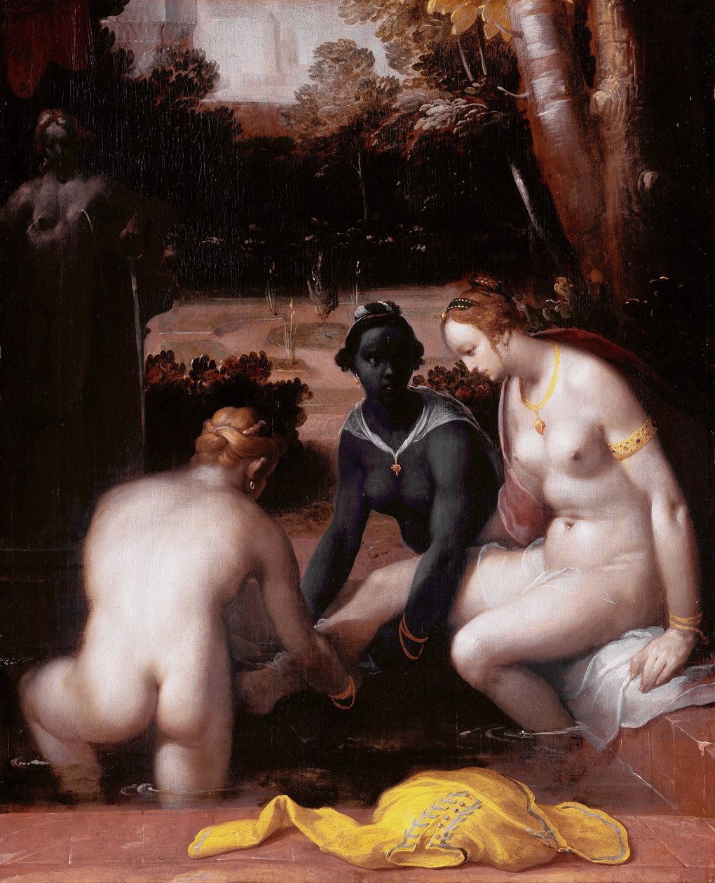 Batseba på sin toalett av Cornelis van Haarlem