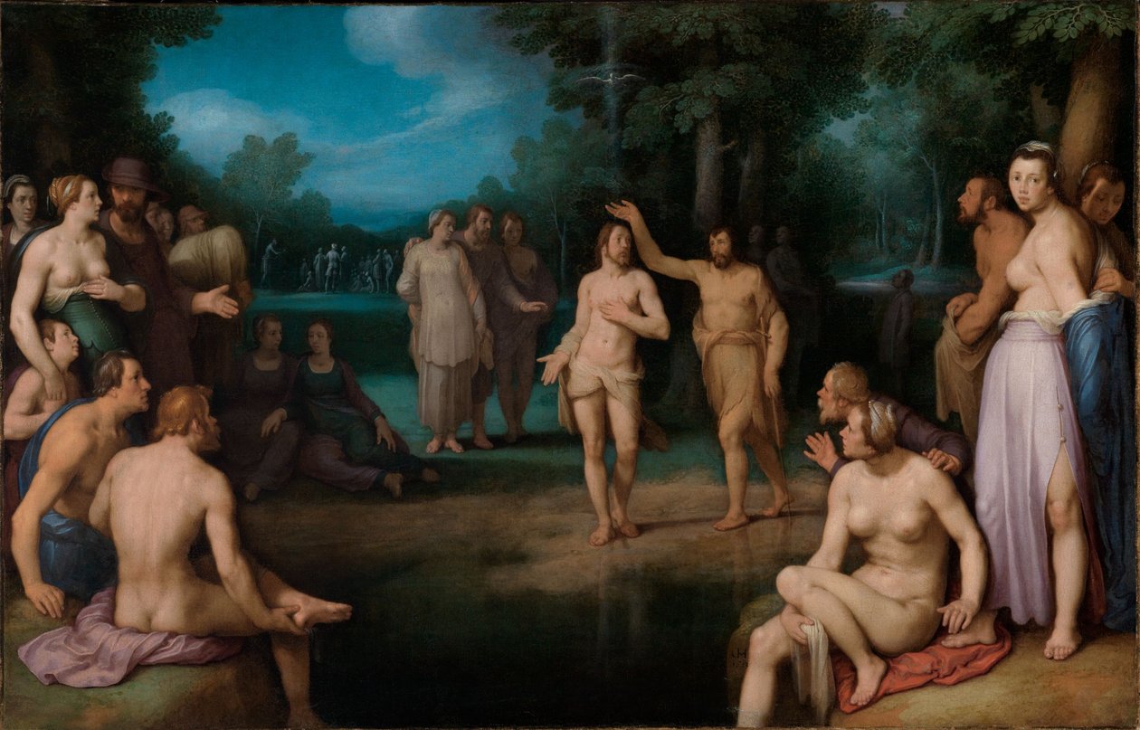 Tyska: Taufe Christi Kristi dop av Cornelis van Haarlem