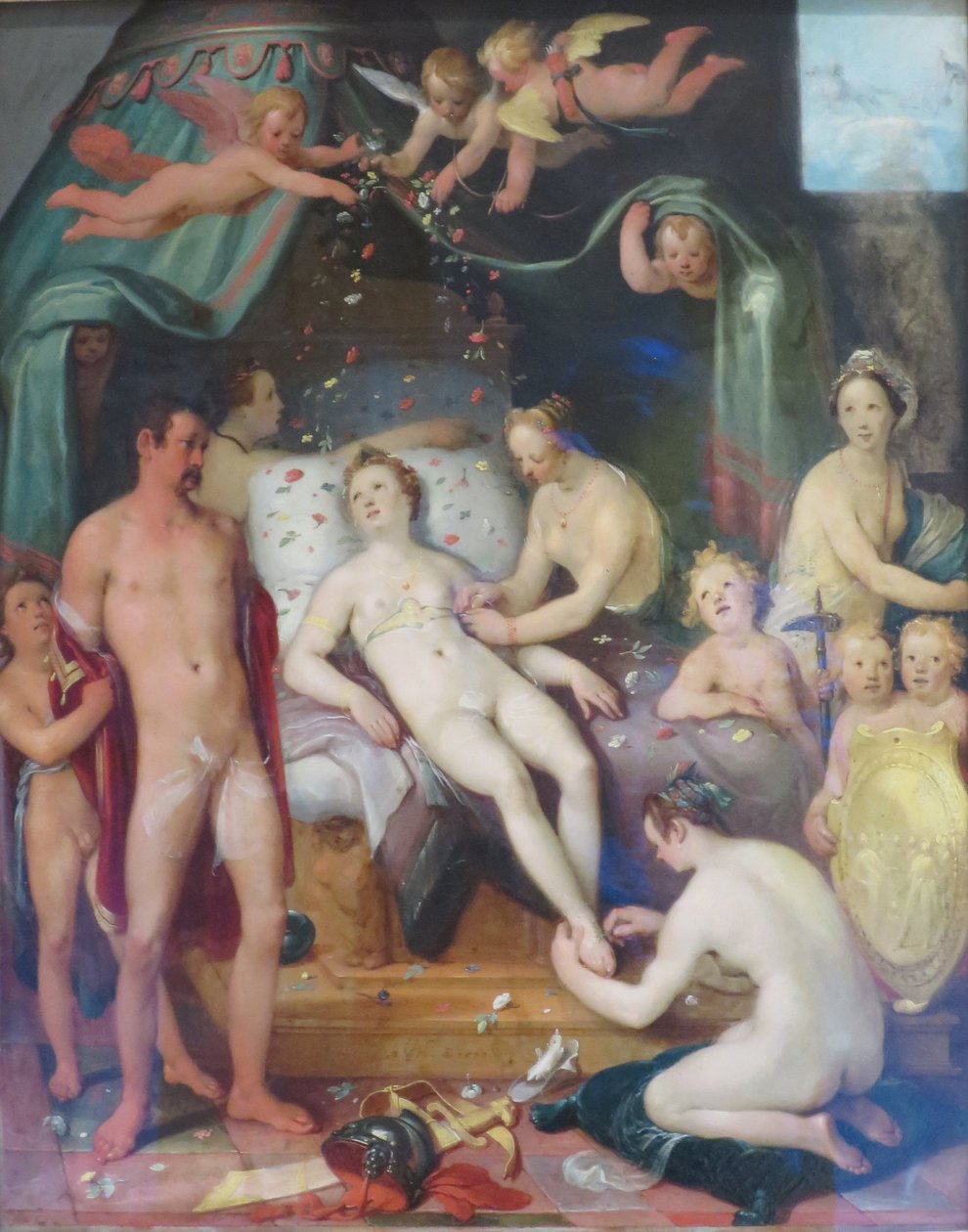 Mars och Venus av Cornelis van Haarlem